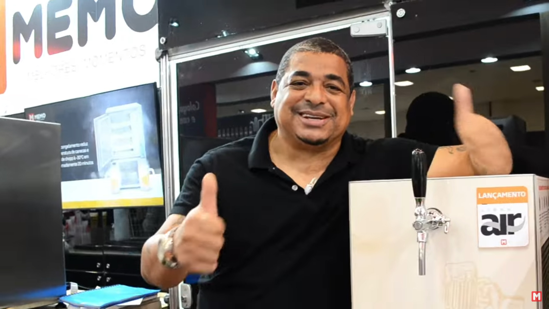 Lançamento Chopeiras Linha Air com o ex-jogador Vampeta